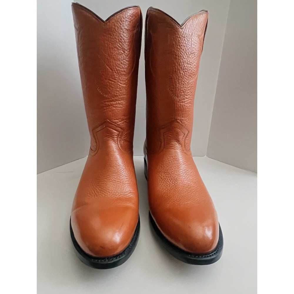 Rancho Boots Men's Brown Leather Western Cowboy Boots 9.5 (27.5) Welted Mexico